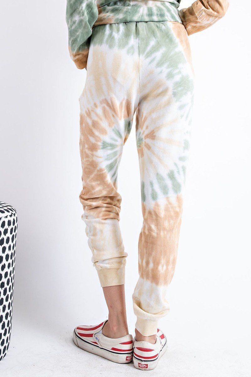 High-Waisted Terry Knit Sweatpants with Pockets