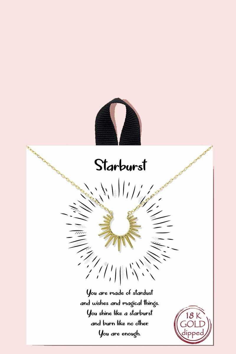 Starburst Pendant Necklace