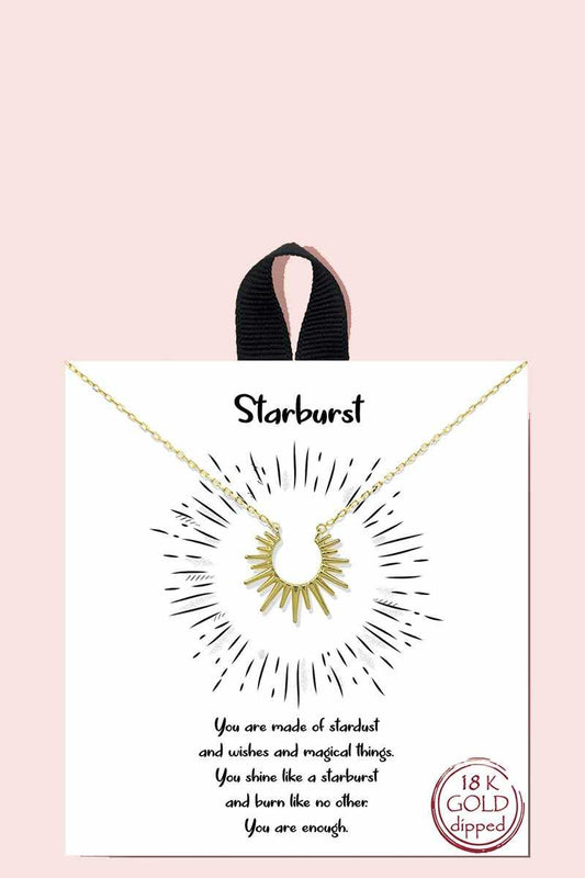 Starburst Pendant Necklace