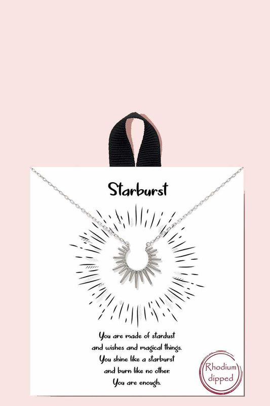 Starburst Pendant Necklace
