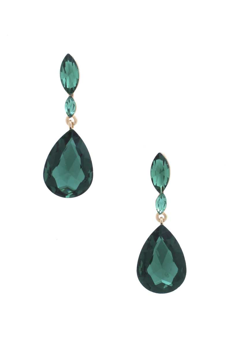 Teardrop Rhinestone Earring