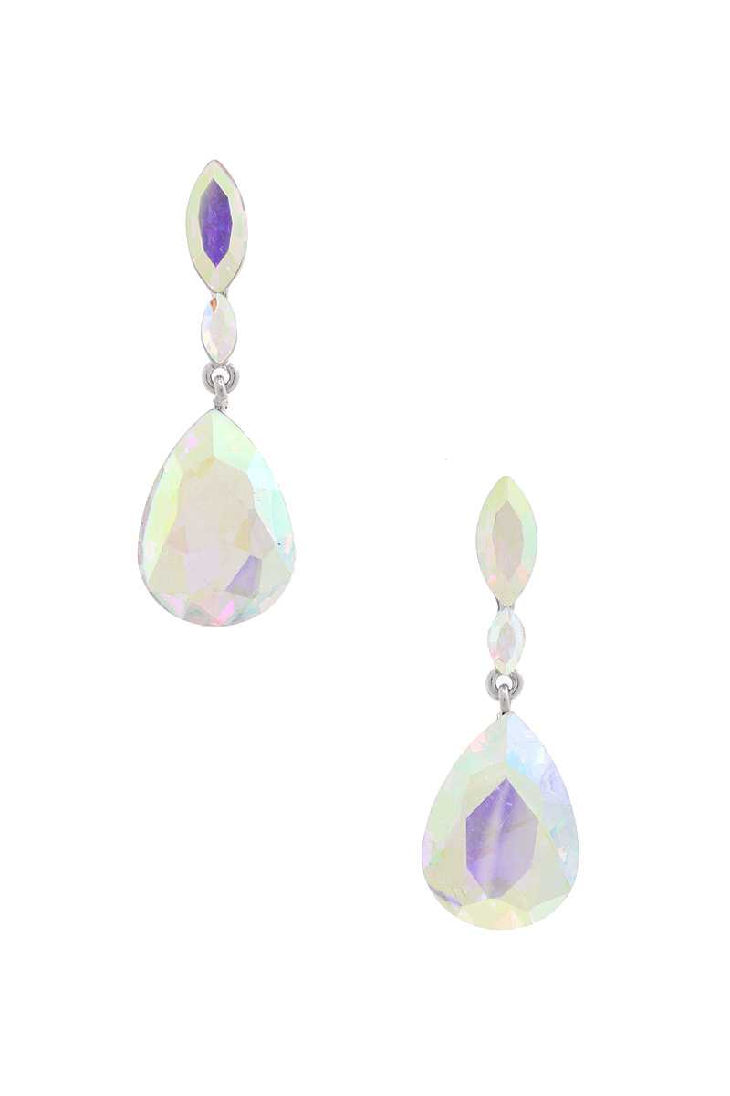 Teardrop Rhinestone Earring